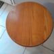Tabouret tripode en bois à vis vintage atelier industriel