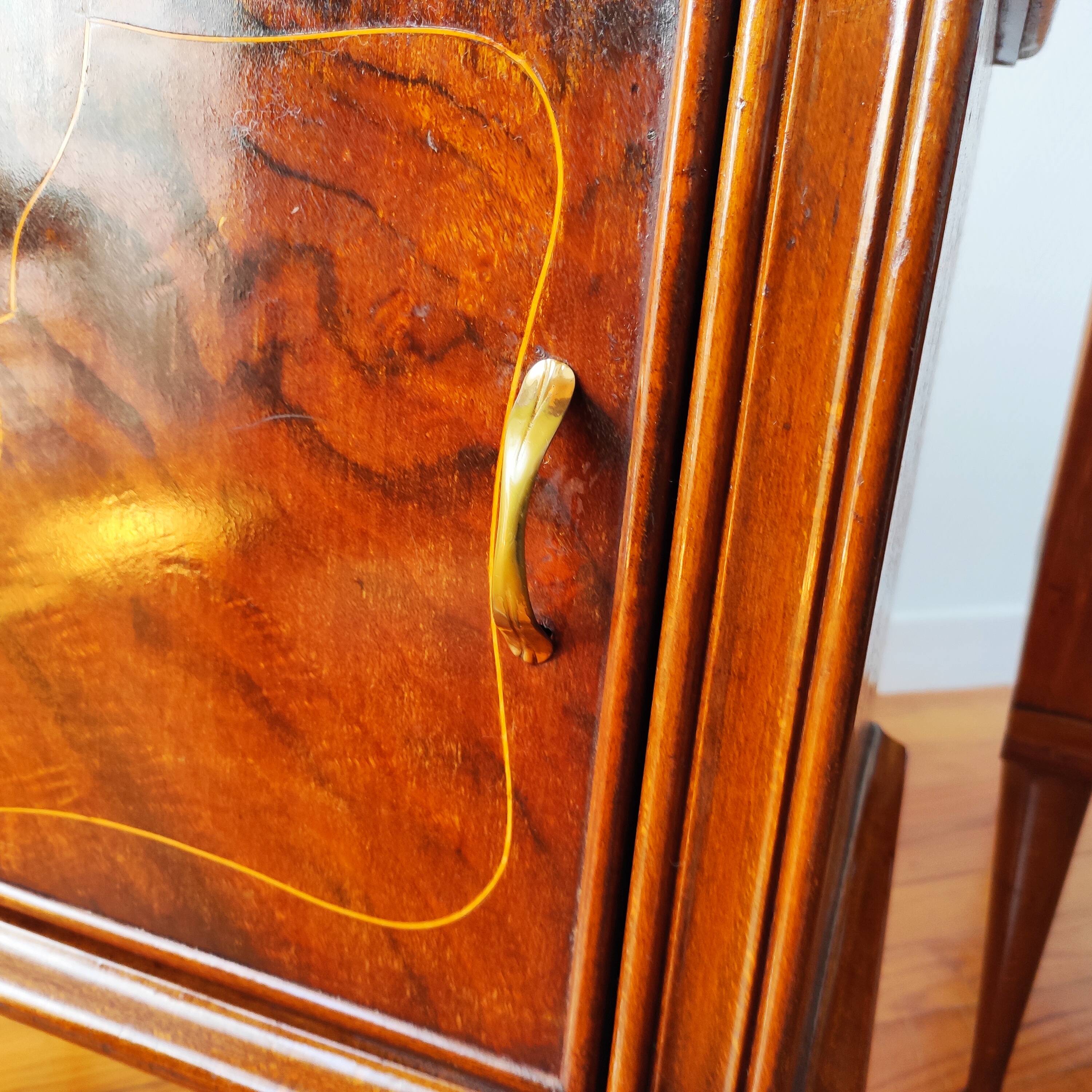 Pair of vintage Italian bedside tables from the 1950s