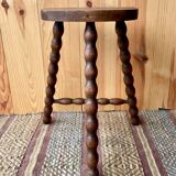 Tabouret bois tripode