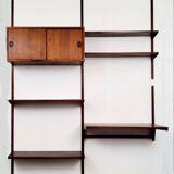 Scandinavian modular wooden office shelf - Design Kai Kristiansen