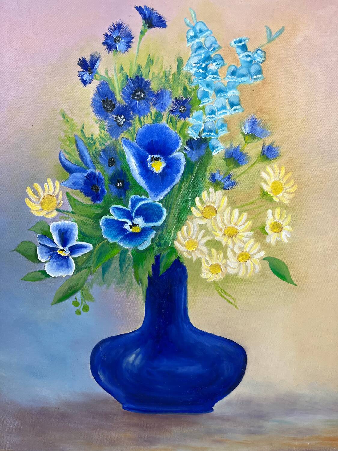 Painting "Blue Bouquet"
