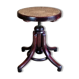 Bistro stool with screw and piano Thonet 1895-1910 ca