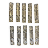 10 cut crystal knife holders