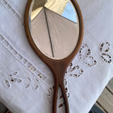Miroir face main en bois