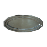 Plat a poisson en metal argenté