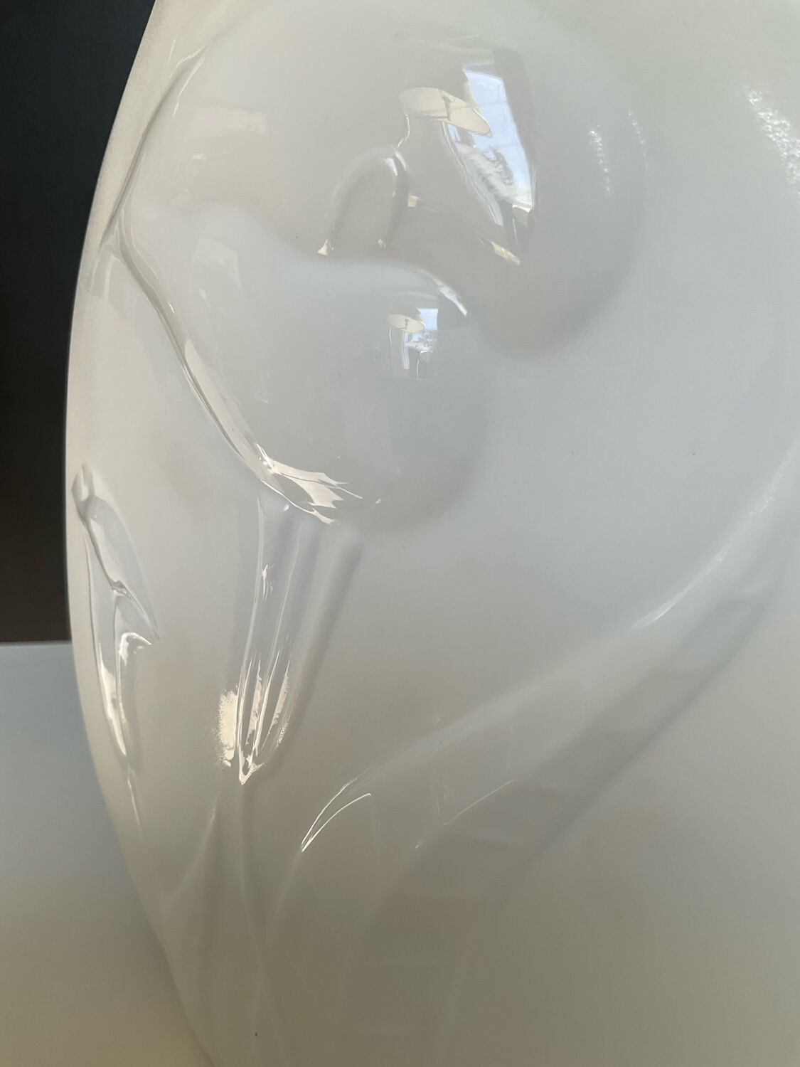 Vintage opaline glass vase