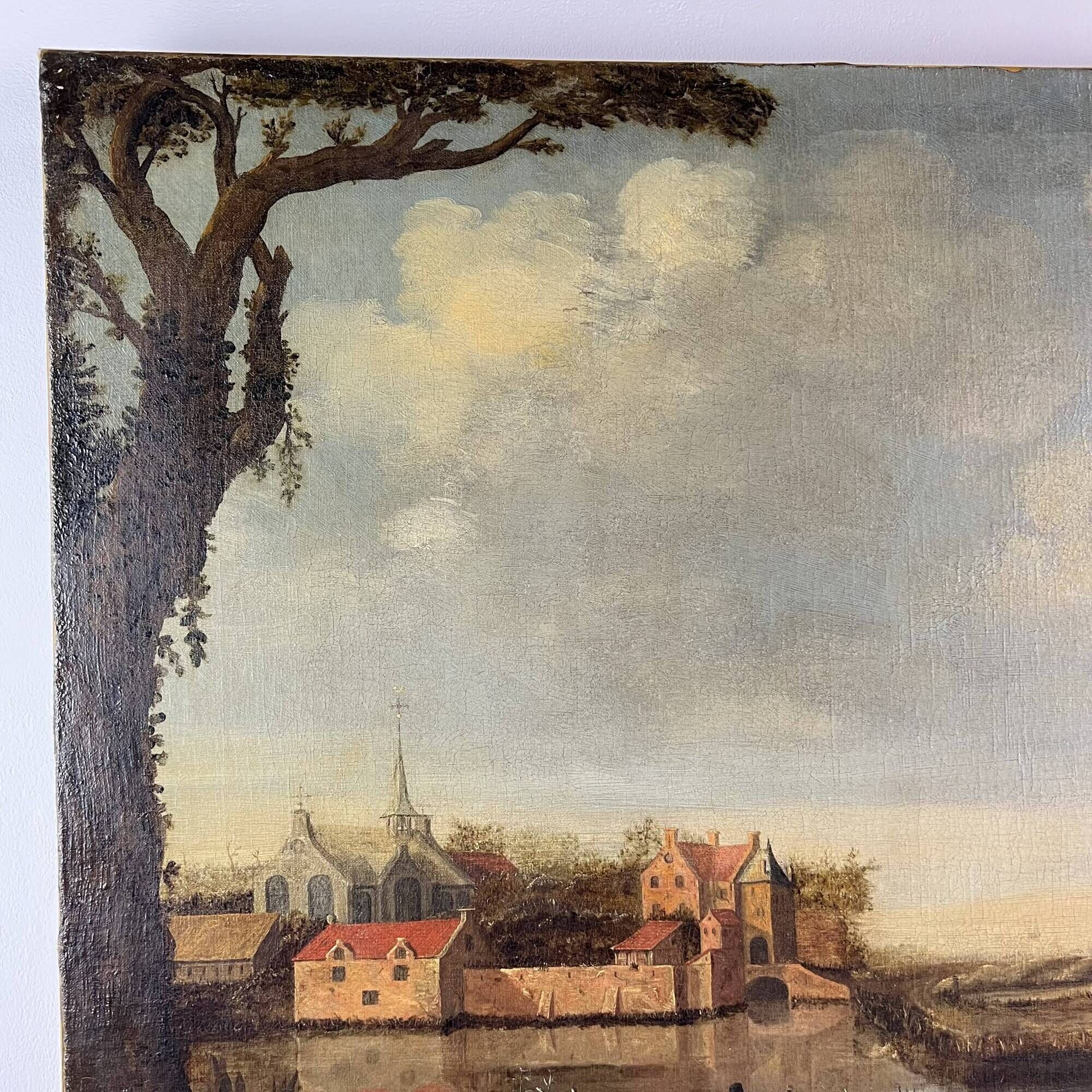 Old Table, oil on canvas, Dutch School of the 17th century Landscape