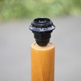 Lampadaire bois vintage sapin, lampe de plancher, lampe bois