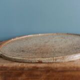 Puisaye sandstone tray signed Jean-Pierre Prud’homme