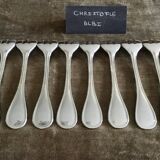 12 oyster forks christofle albi