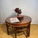 Mid century retro vintage teak round coffee table by Nathan Trinity 1960