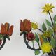 Paire d'appliques "Bouquet de fleurs"