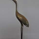 Vintage bronze statue wader