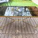 Vintage Coffee Table 60s-70s Gold Brass Hollywood Regency/Jansen Style