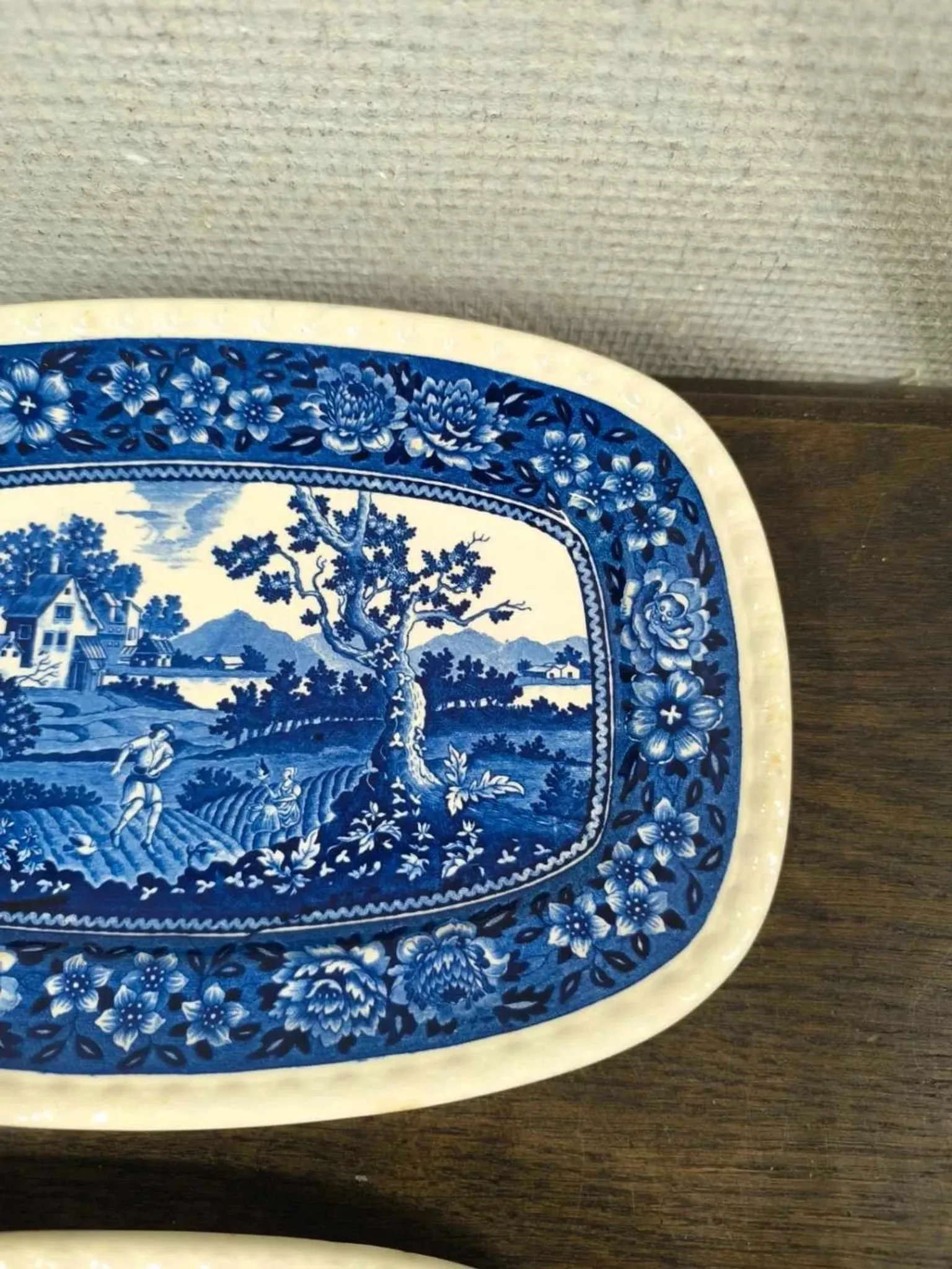 Lot de 2 plats Villeroy et Boch Rusticana bleus