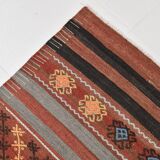 5x12 Long Wide Turkish Vintage Kilim Rug 162x377Cm SK 32815