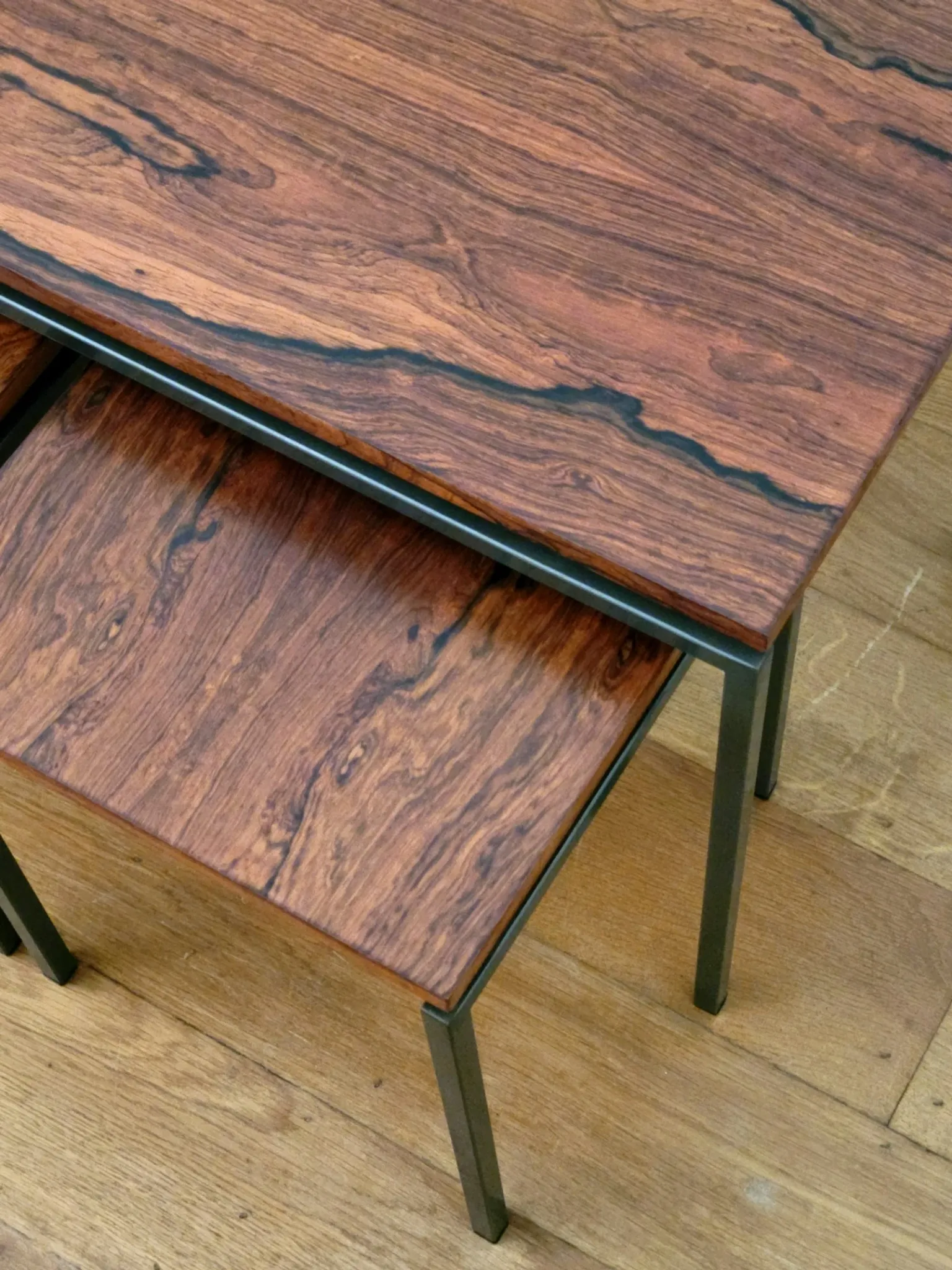 Rosewood nesting tables by Cees Braakman for Pastoe, 1960