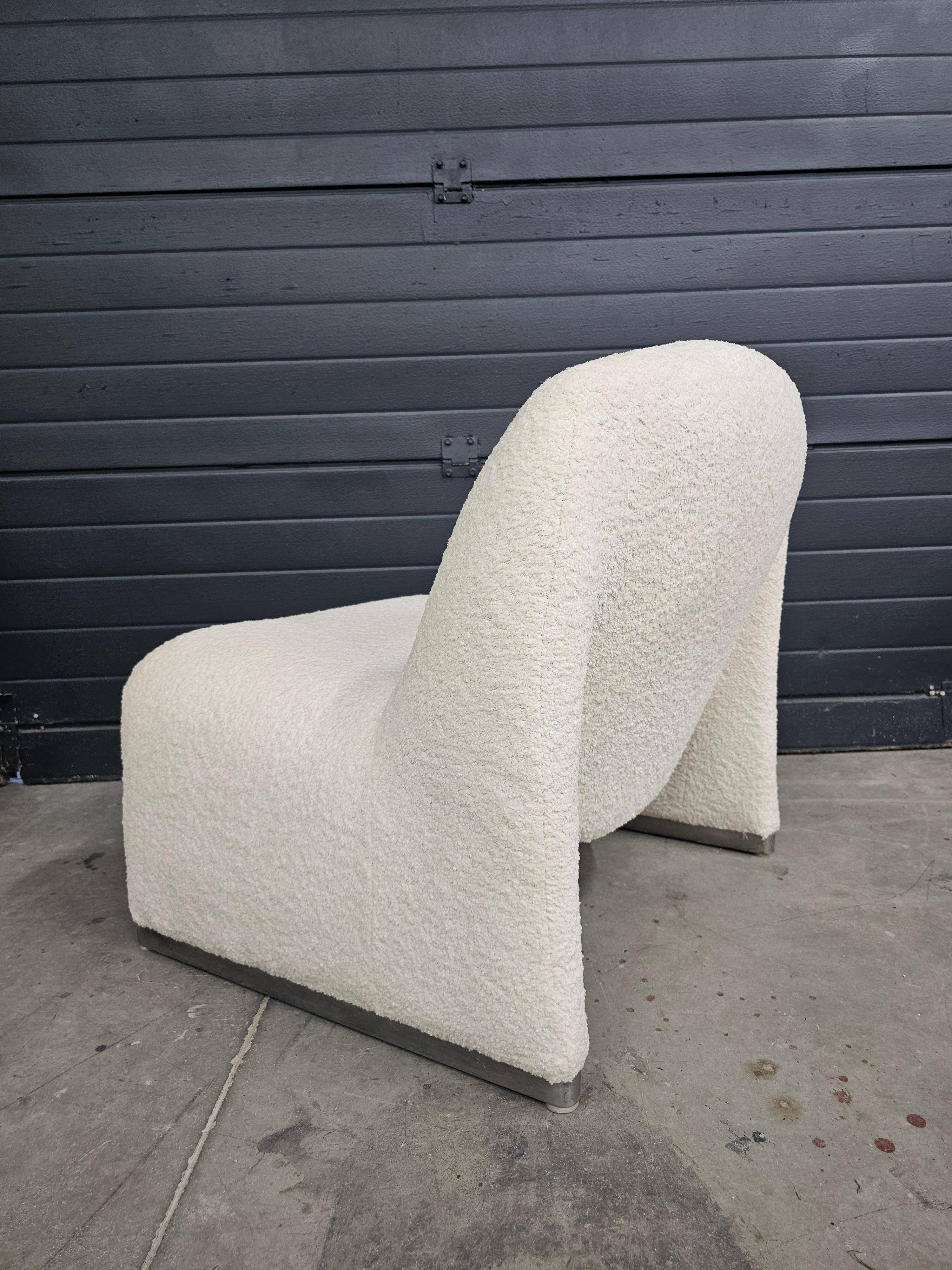 Fauteuil Alky en bouclé par Giancarlo Piretti pour Artifort