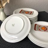 Plates Bareuther Waldsassen décor seventies