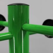 Porte-manteau italien en métal laqué des années 1970 avec porte-parapluie