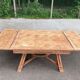 Renovated 1930s Spanish extendable dining table in oak.