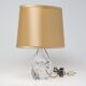Daum crystal table lamp, France, 1960. Signed Daum.