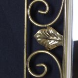 Gold wrought iron art deco mirror, 1940 - 68x50cm
