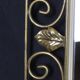 Gold wrought iron art deco mirror, 1940 - 68x50cm