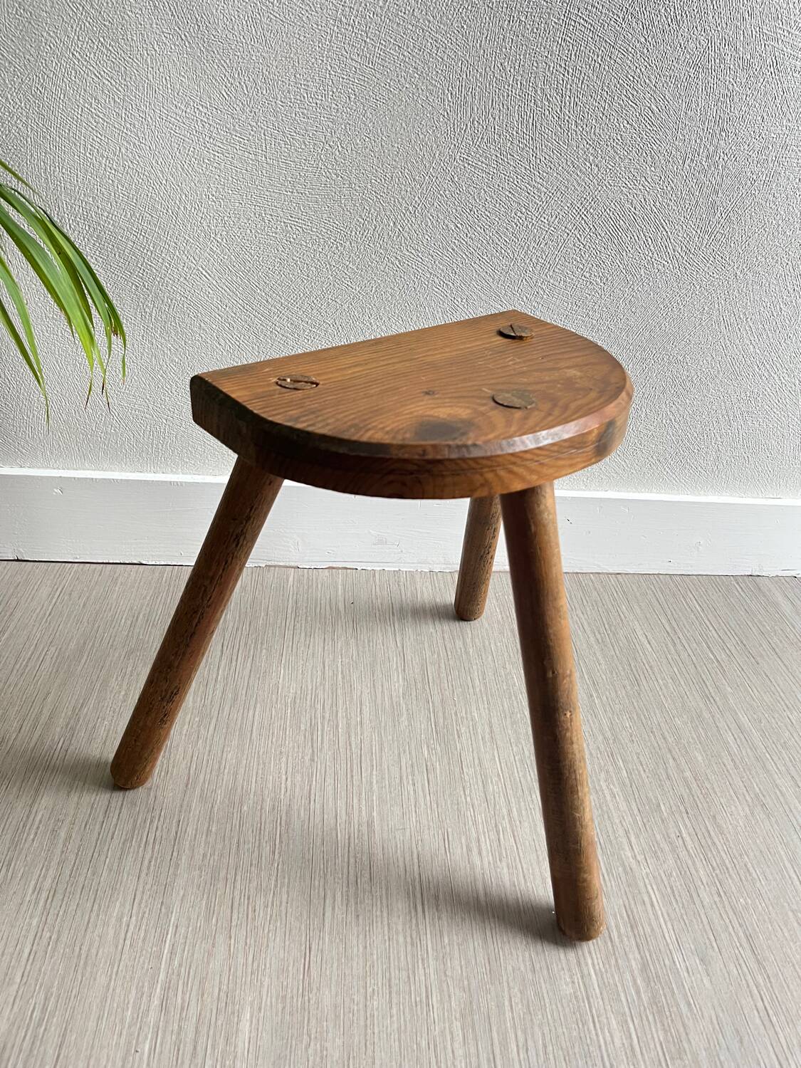 Wooden tripod stools