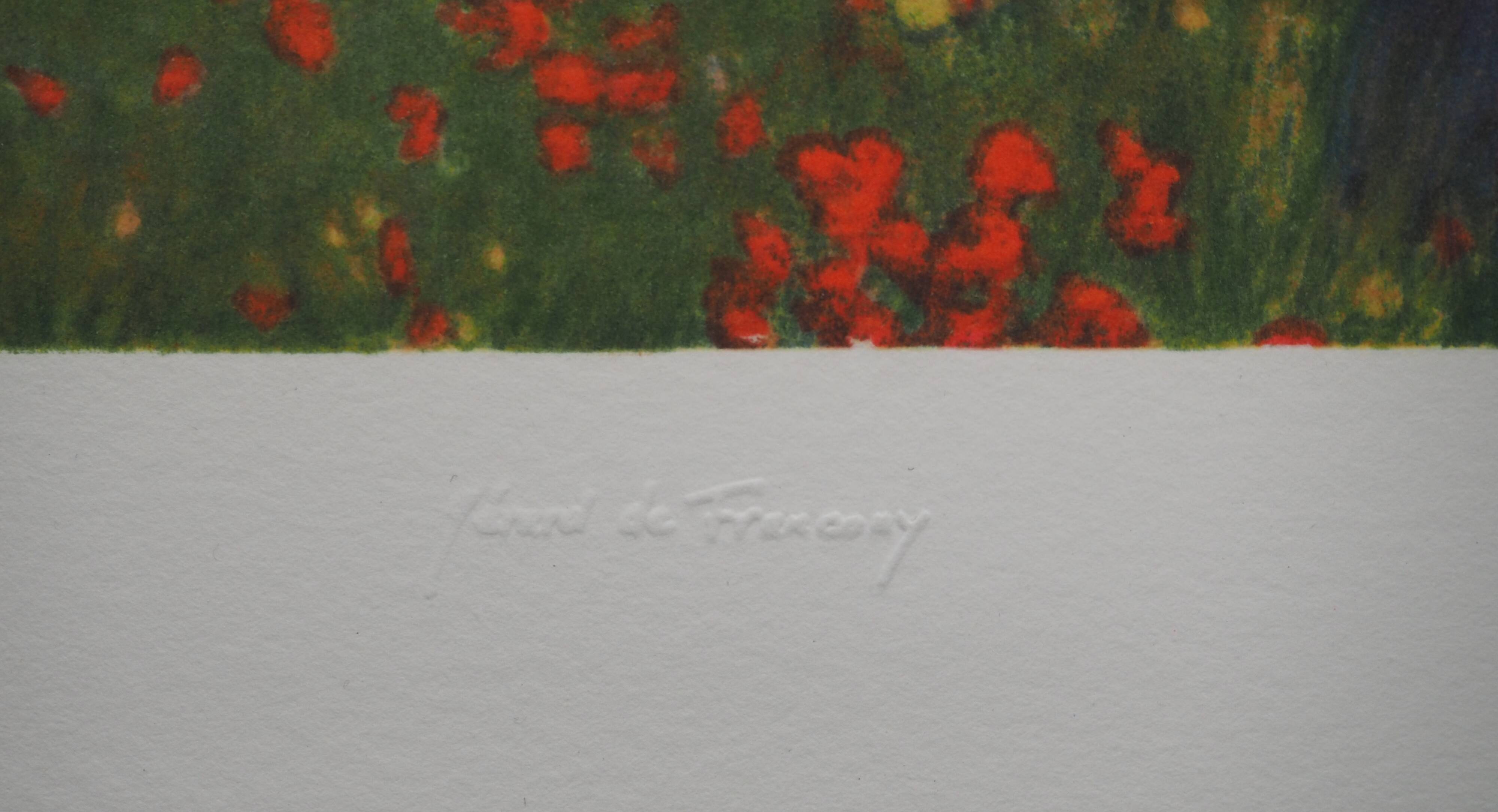 Claude Monet: Poppy Field, signed lithograph