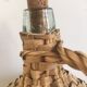 Demijohn old dress in vintage rattan