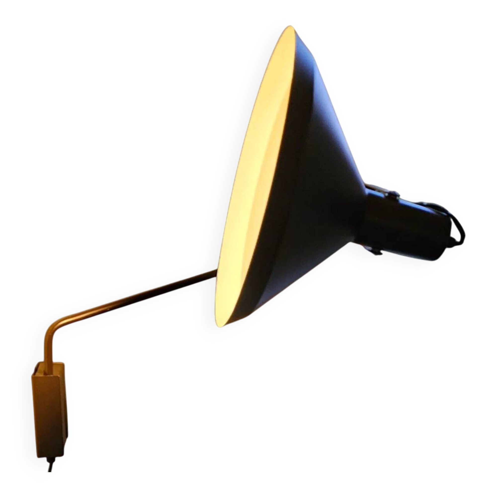 Articulating metal wall light / Paperclip lamp / Hoogervorst for Anvia / Large edition / 1970s