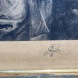 Engraving of a woman.