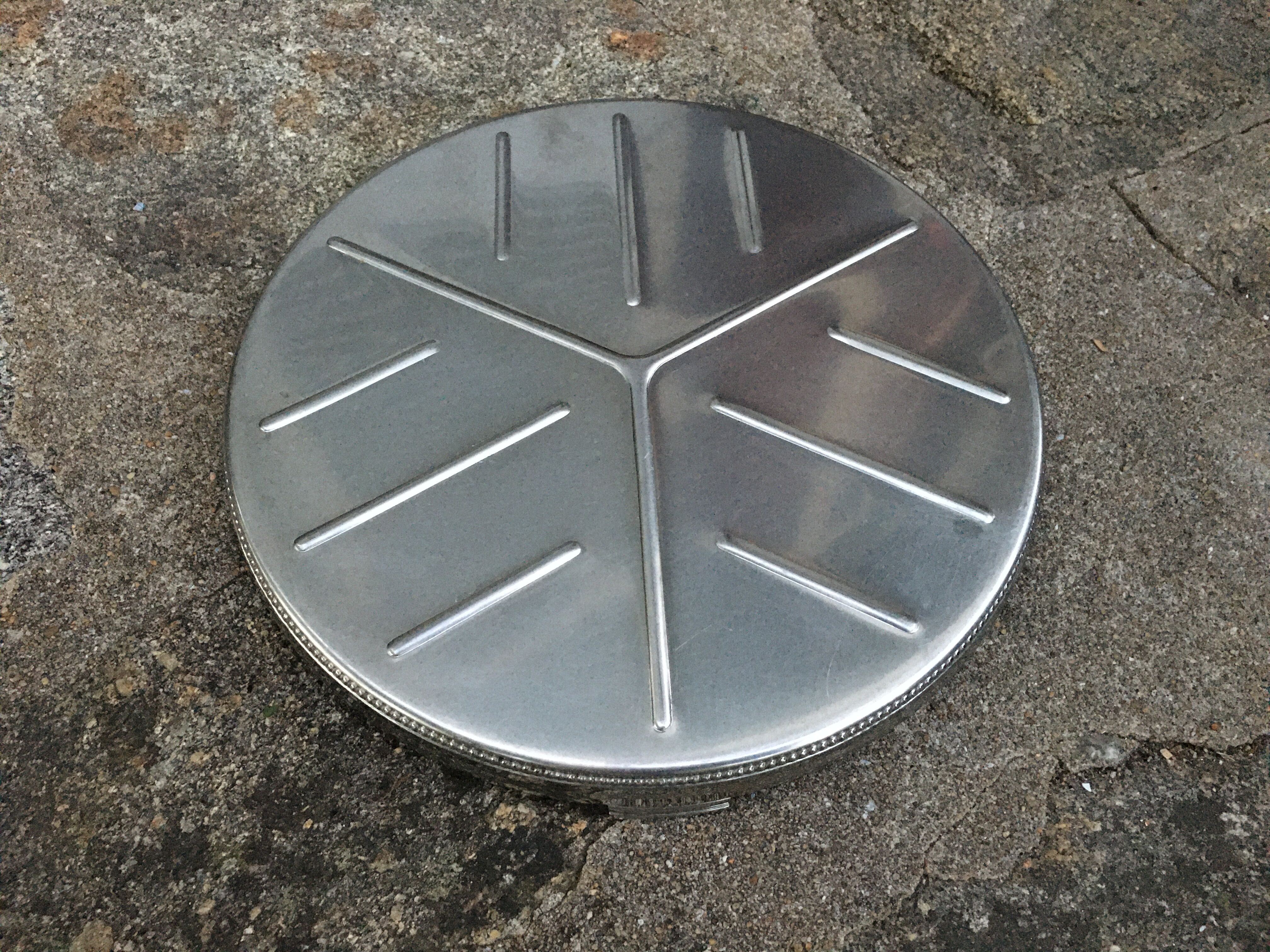 Vintage stainless steel flat