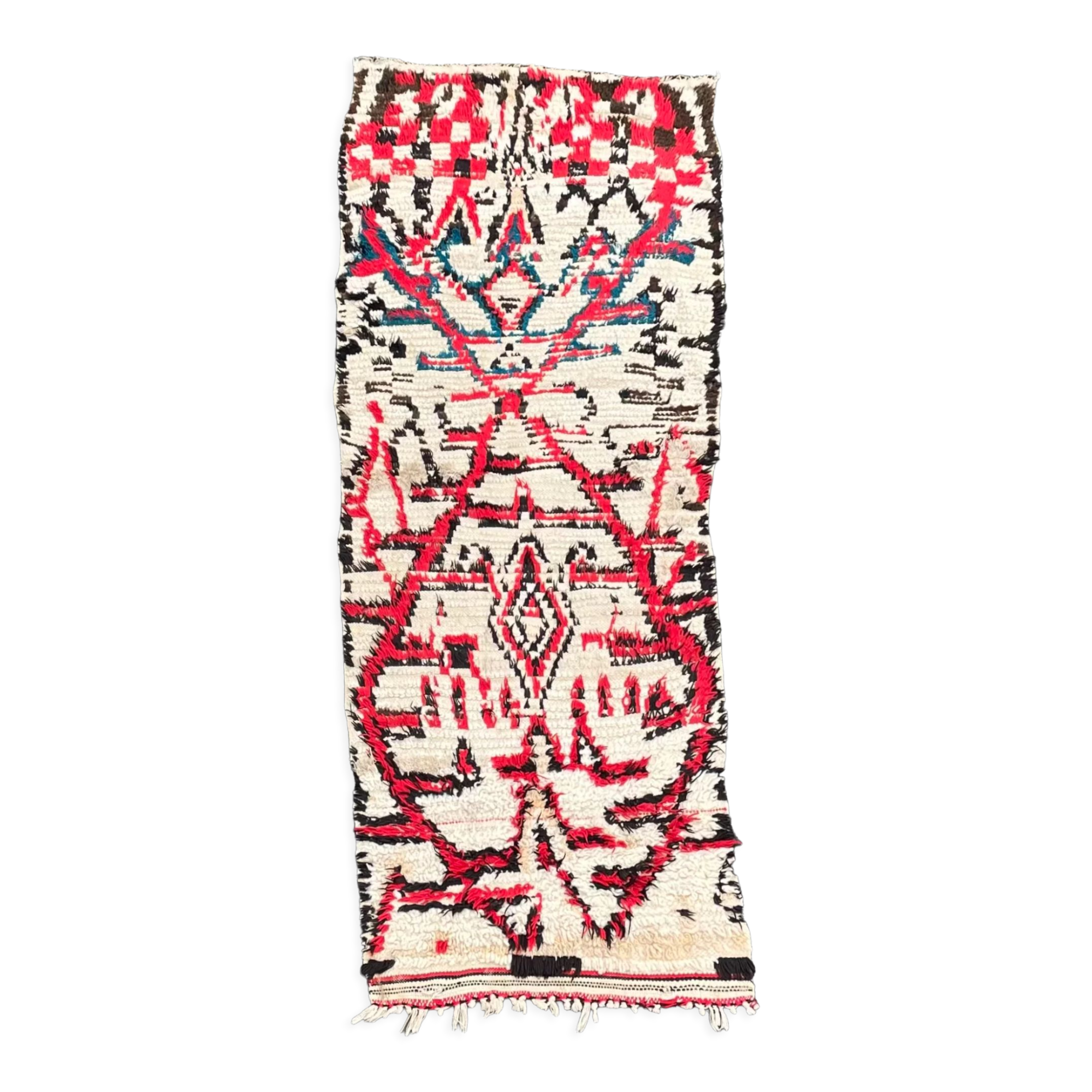 Berber rug Azilal vintage red