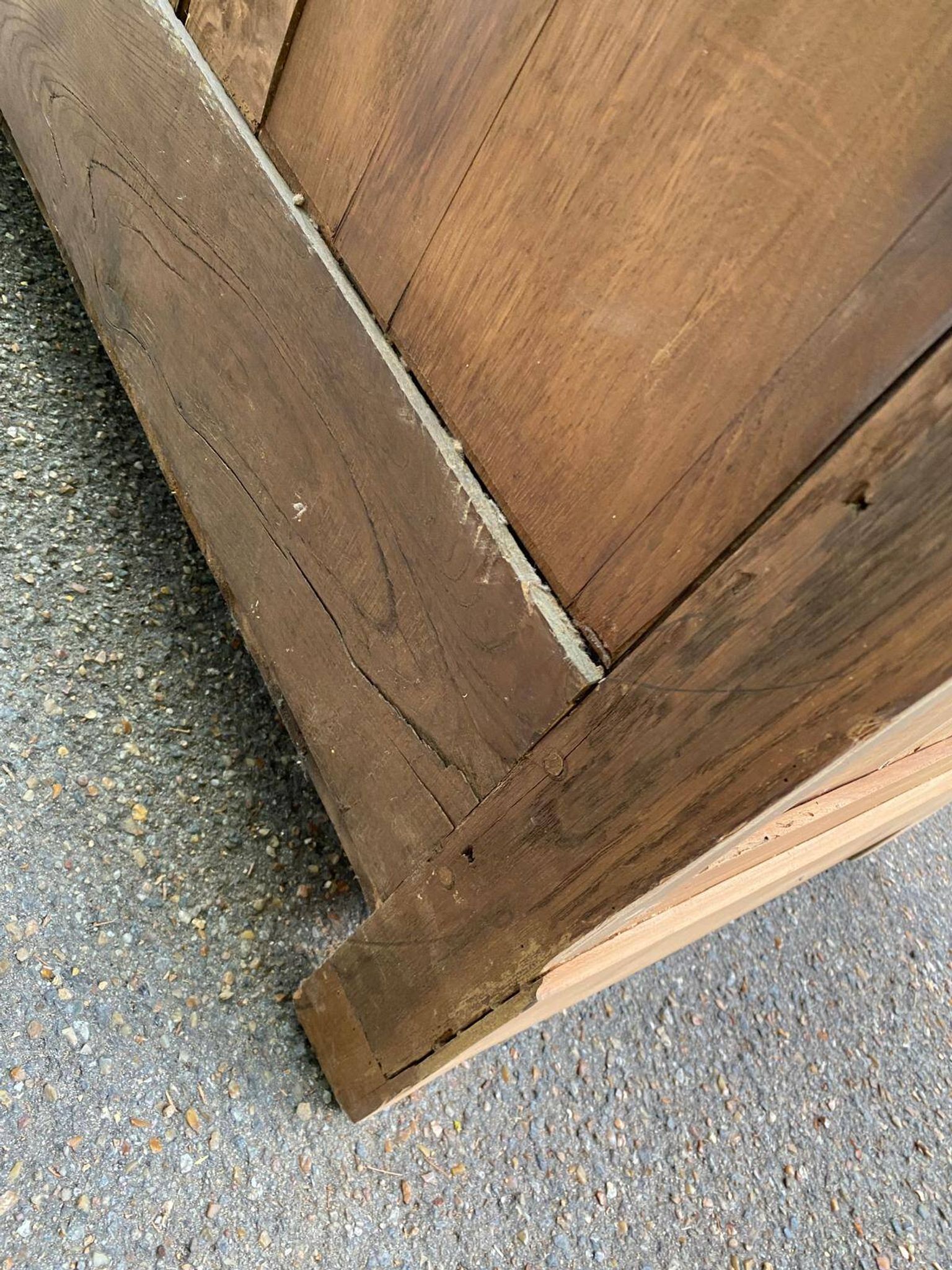 18th-century stripped buffet in solid walnut
