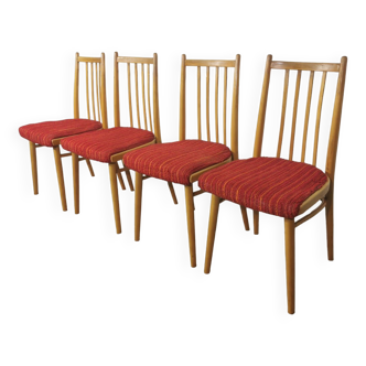 Chaises par Antonín Šuman pour Ton, 1960s, Set de 4