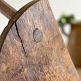 Tabouret paysan en chêne
