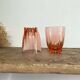 4 vintage “art deco” Rosaline glasses