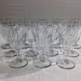 Baccarat – 12 Baccarat Crystal Water Glasses, Casino Pattern