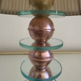 Small Art Deco lamp in copper glass