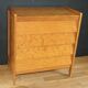 Chest of drawers with 4 drawers, light oak, 1960.