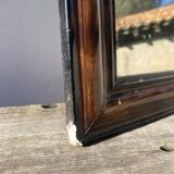 Classic wooden rectangular mirror