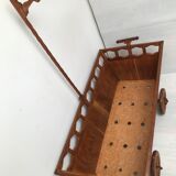Wooden castor bed from the 40s and 50s