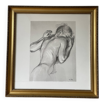 Old frame reproduction drawing Francine Van Hove