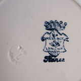 Dessert plate by Longwy model in blue