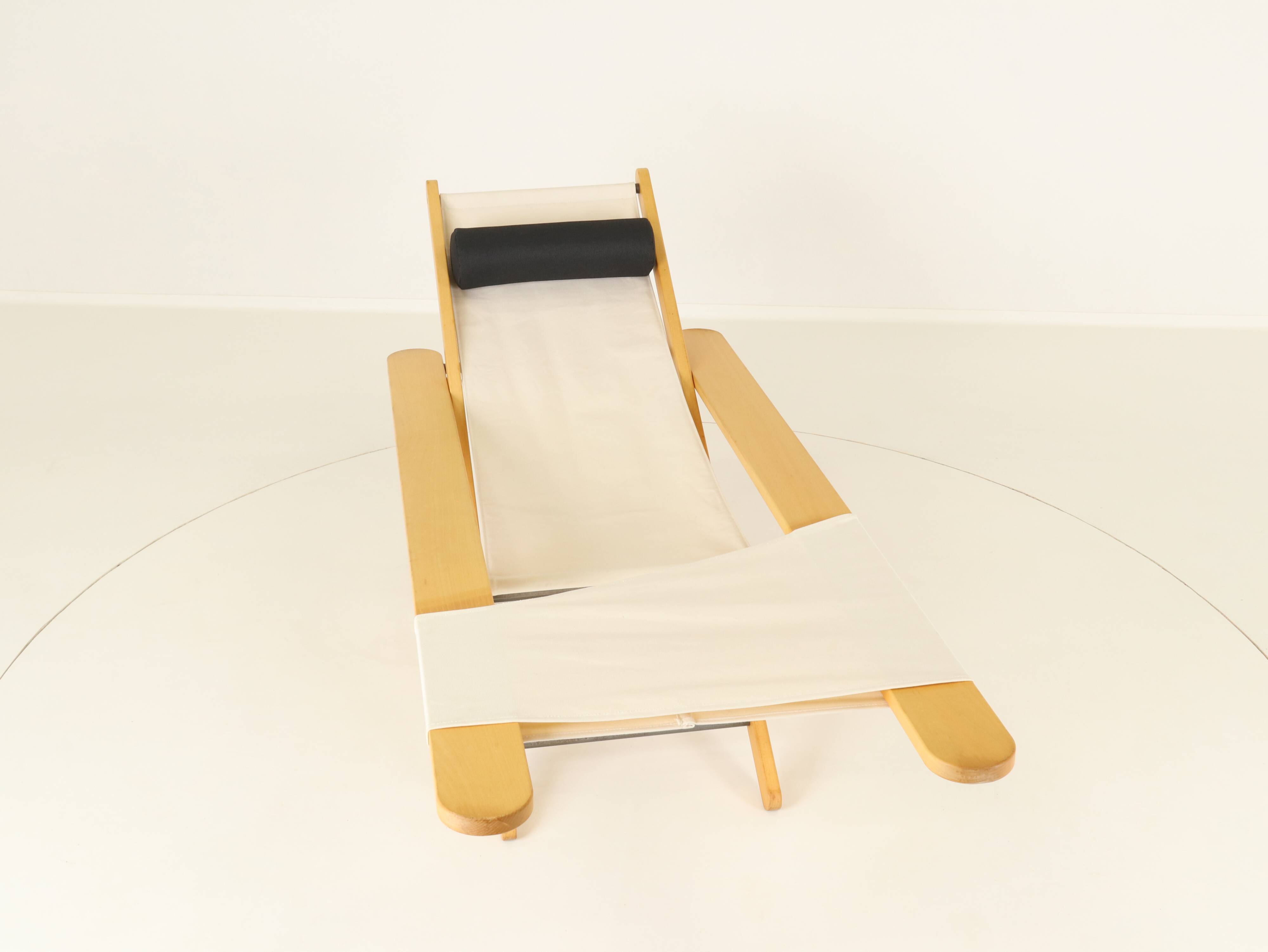 Unique outdoor prototype lounge chair likely B&B Italia, Italy, 1980s