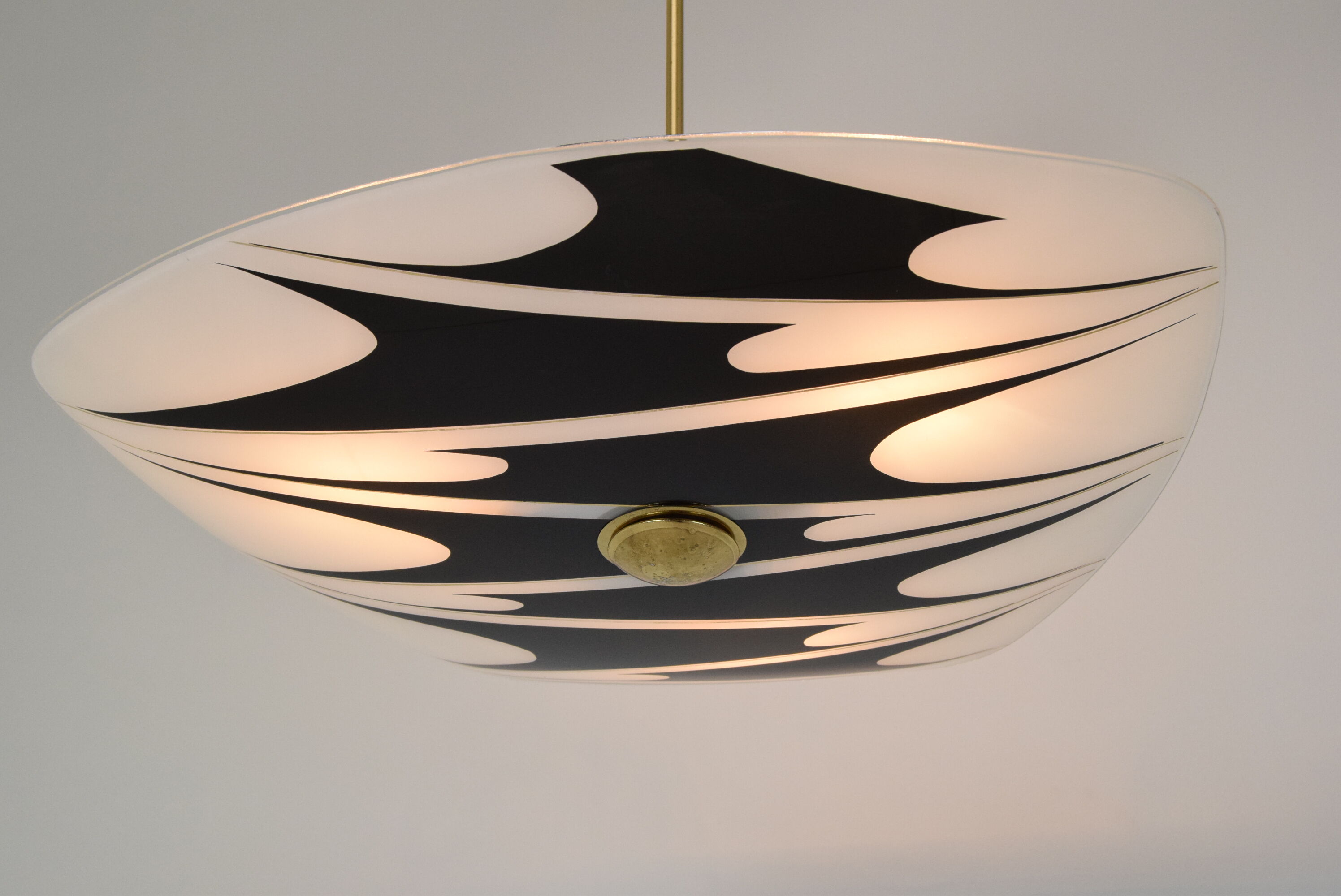 Mid-century Glass Pendant,1960's.