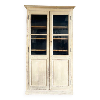 Old glass cabinet from the beginning of the 20th century