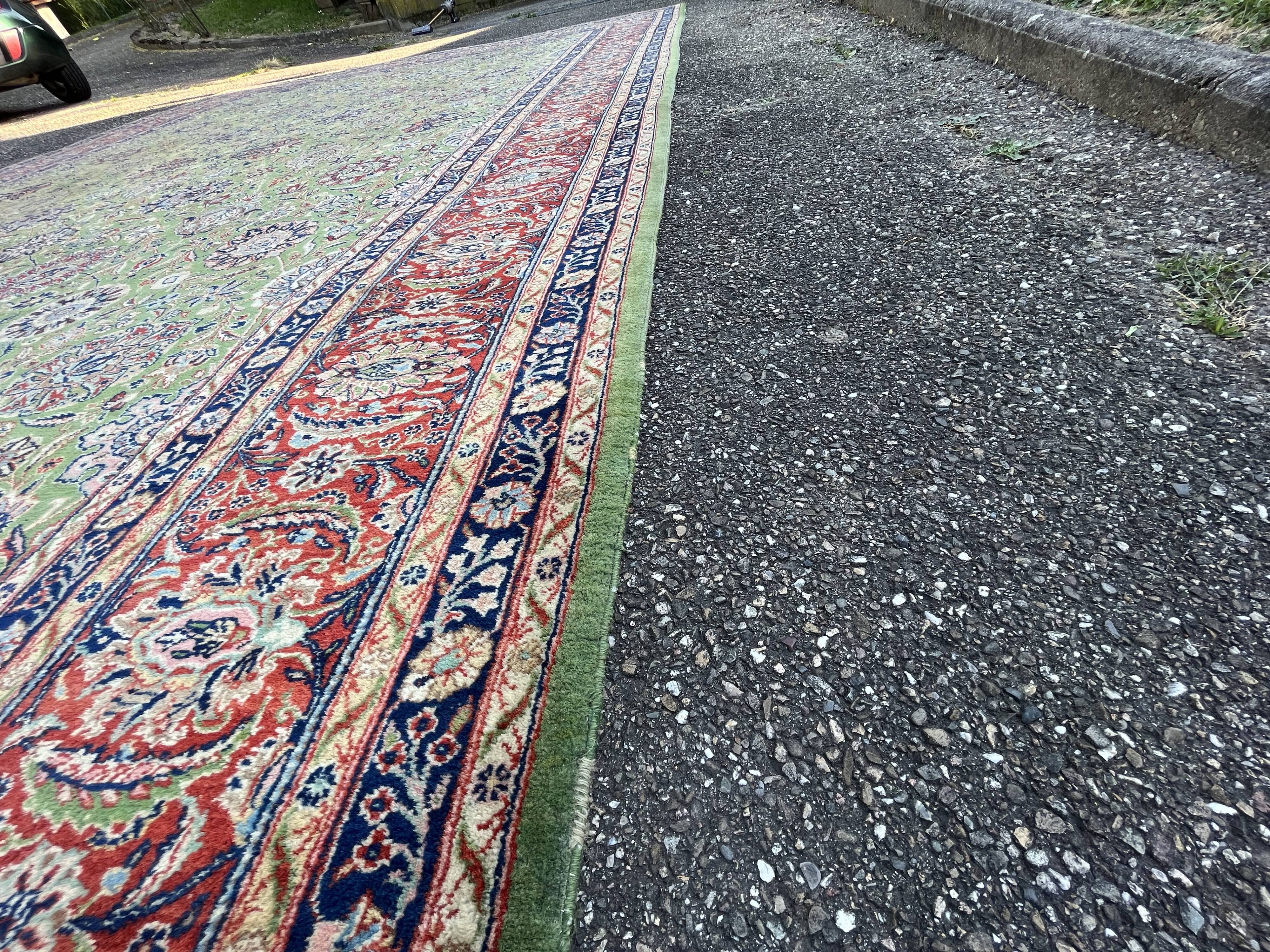 Carpet XXL Tabriz Shah Abbas Emerald Green